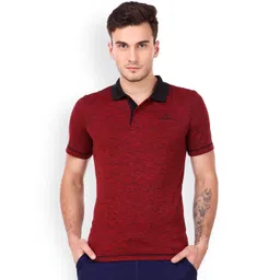 Alcis Men Red Solid Polo Neck T-shirt-picture-22