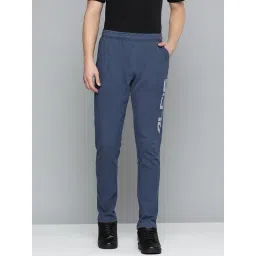 ALCIS Navy Regular Fit Printed Sports Trackpants-picture-20