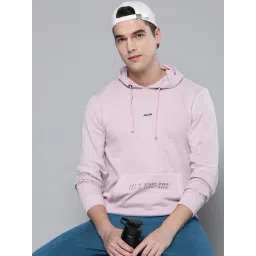 ALCIS Pink Regular Fit Hooded Sweatshirt-picture-42