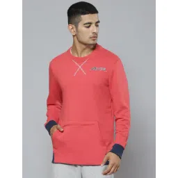 ALCIS Red Regular Fit Round Neck Sweatshirt-picture-26