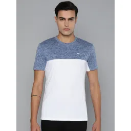 ALCIS White & Blue Slim Fit Sports T-Shirt-picture-42
