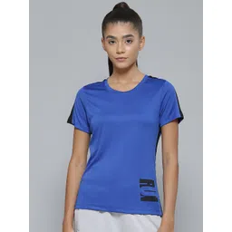 Alcis Women Blue Printed Slim Fit T-shirt-picture-10