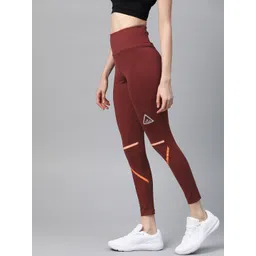 Alcis Women Burgundy Solid Tights-picture-41