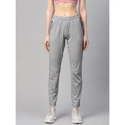 Alcis Women Grey Melange Solid Slim Fit Track Pant-picture-13