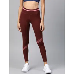 Alcis Women Maroon Printed Detail Tights-picture-39