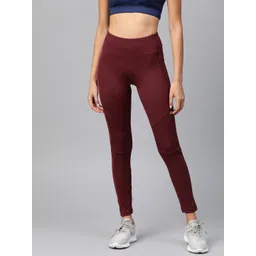 Alcis Women Maroon Solid Tights-picture-38