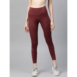 Alcis Women Maroon Solid Tights-picture-13