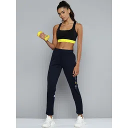 Alcis Women Navy Blue Solid Track Pants-picture-29