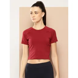 Alcis Women Red Power On Slim Fit T-Shirt-picture-16
