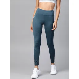 Alcis Women Teal Blue Printed Detail Tights-picture-41