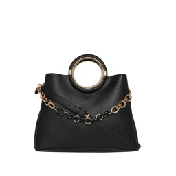 Aldo Black Solid Medium Handbag-picture-10