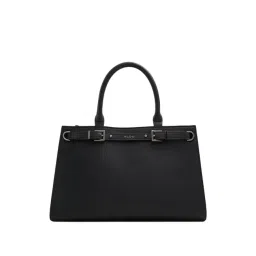 Aldo Black Solid Medium Handbag-picture-19