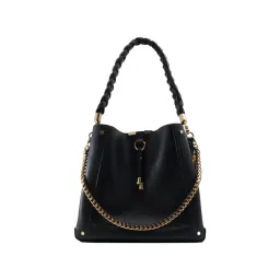 Aldo Black Solid Medium Shoulder Handbag-picture-26