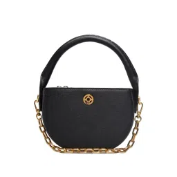 ALDO Black Textured Small Handbag-picture-40