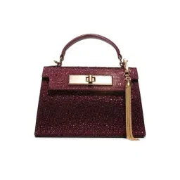 Aldo Dark Red NIKI Embellished Small Satchel-picture-10