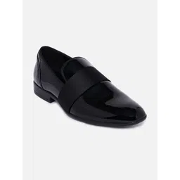 ALDO Men Black Solid Formal Leather Slip On Shoes-picture-14