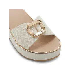 Aldo Menhaden Women White Wedges Heels image 4