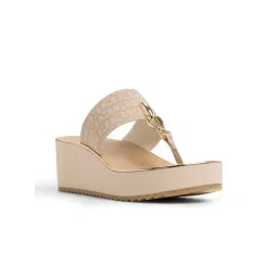 Aldo Penelopy Women Beige Wedges Heels-picture-20