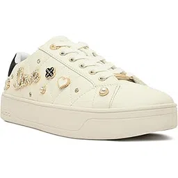 aldo VISUETTIA-IN100 Ladies White Flat Sneakers-picture-44