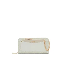 Aldo White & Beige Printed Wallet For Women-image-22