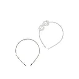 Aldo White Embellished Hair Band - Pack of 2-picture-33