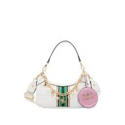 Aldo White Quilted Medium Shoulder Handbag-image-27