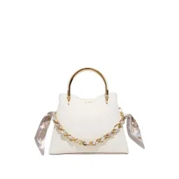 Aldo White Satchel Handbag-image-14