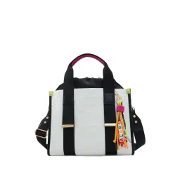 Aldo White Solid Medium Handbag-image-7