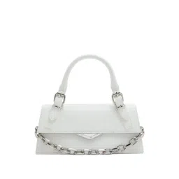 Aldo White Solid Small Handbag-picture-38