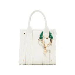 ALDO White Solid Small Satchel Handbag-picture-34