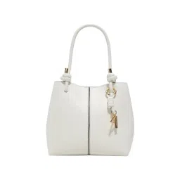 ALDO White Solid Small Satchel Handbag-image-17