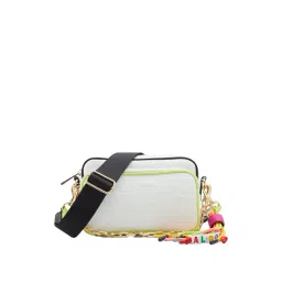 Aldo White Solid Small Sling Handbag-image-5