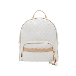 ALDO White Synthetic Medium Backpack-image-9