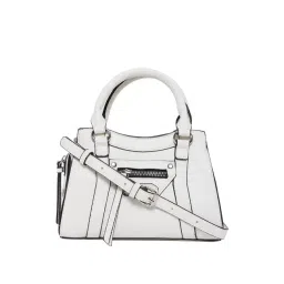 Aldo White Textured Medium Handbag-image-28