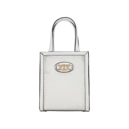 ALDO White Textured Small Sling Handbag with Pouch-image-43