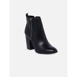 ALDO Women Black Solid Heeled Boots-picture-15