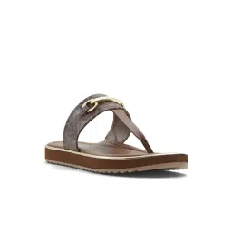 Aldo Women's DEVERENA Brown T-Strap Sandals-picture-41