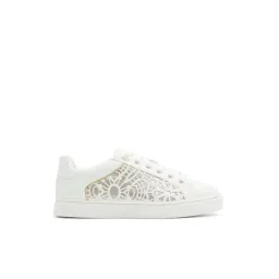 Aldo Women's Elgata Gold & White Sneakers-picture-44