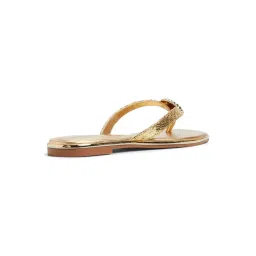 Aldo Women's Gold Thongs image 5