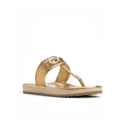 Aldo Women's LAJOLLA Gold T-Strap Sandals-picture-37