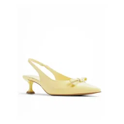 Aldo Women's LUXURIANT Light Yellow Sling Back Sandals-picture-10