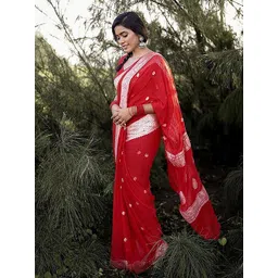Aldwych Floral Woven Design Banarasi Saree-picture-13