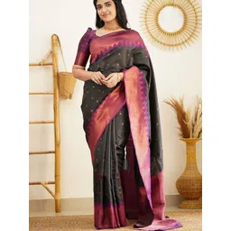 Aldwych Woven Design Zari Banarasi Saree-picture-37