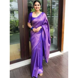 Aldwych Woven Design Zari Silk Blend Designer Banarasi Saree-picture-29