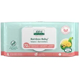 Aleva Naturals Bamboo Baby Sensitive Wipes for babies with Sensitive Skin, Natural and Organic Formula, Hypoallergenic, Biodegradable, Extra Strong and Ultra-Soft, Perfume Free Diaper Wipes - 72 Count-picture-31