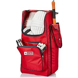 Alex TOUCHDuffle Cricket Kitbag | Cricket Kit Bag with Special Bat Holder On The Side, (red)-picture-24