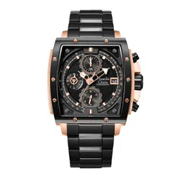 Alexandre Christie Men Black Stainless Steel Bracelet Style Analogue Watch 6376MCBBRBA-picture-28