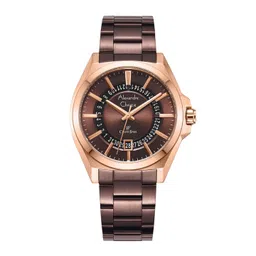 Alexandre Christie Men Embellished Dial & Stainless Steel Bracelet Style Straps Analogue Watch 8688MDBROBO-picture-18