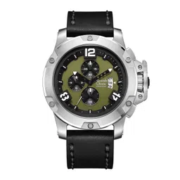 Alexandre Christie Men Leather Straps Watch 6295MCLSSGN-image-25