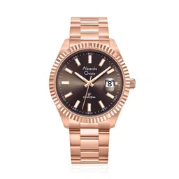 Alexandre Christie Men Mother of Pearl Dial & Stainless Steel Bracelet Style Straps Analogue Watch-picture-25